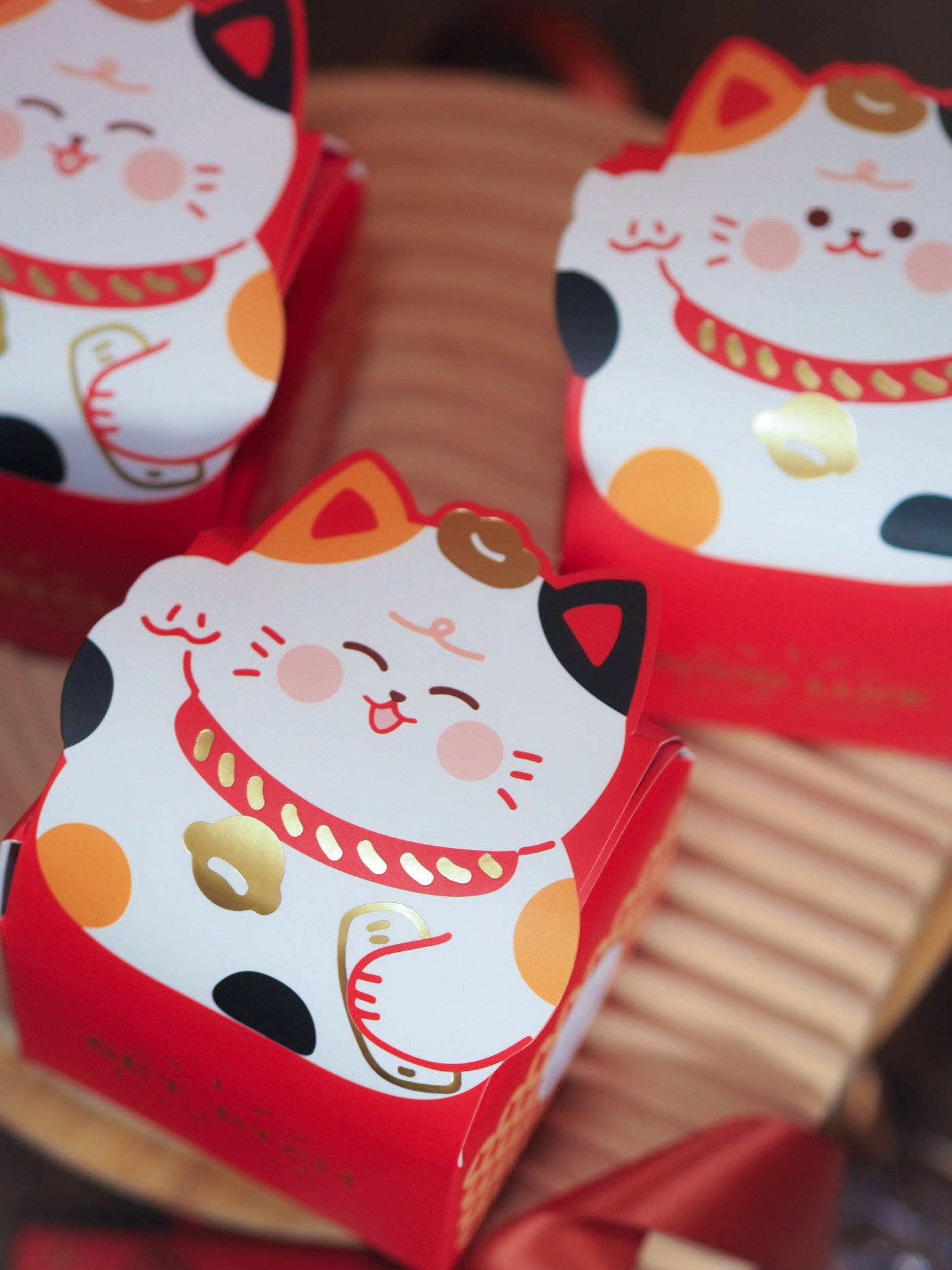 ✧新年禮盒✧ 新年招財貓禮盒 (5件曲奇/8件珍珠泡芙）