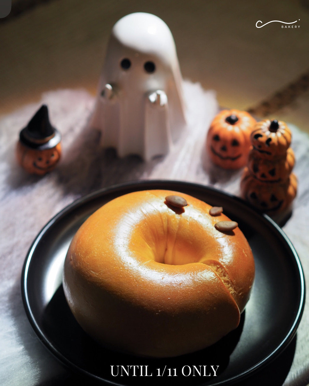 【23/10-1/11 限定】日本南瓜乳酪芝士火後腿貝果