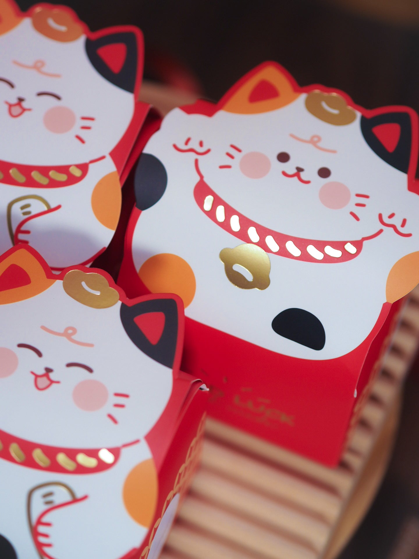 ✧新年禮盒✧ 新年招財貓禮盒 (5件曲奇/8件珍珠泡芙）