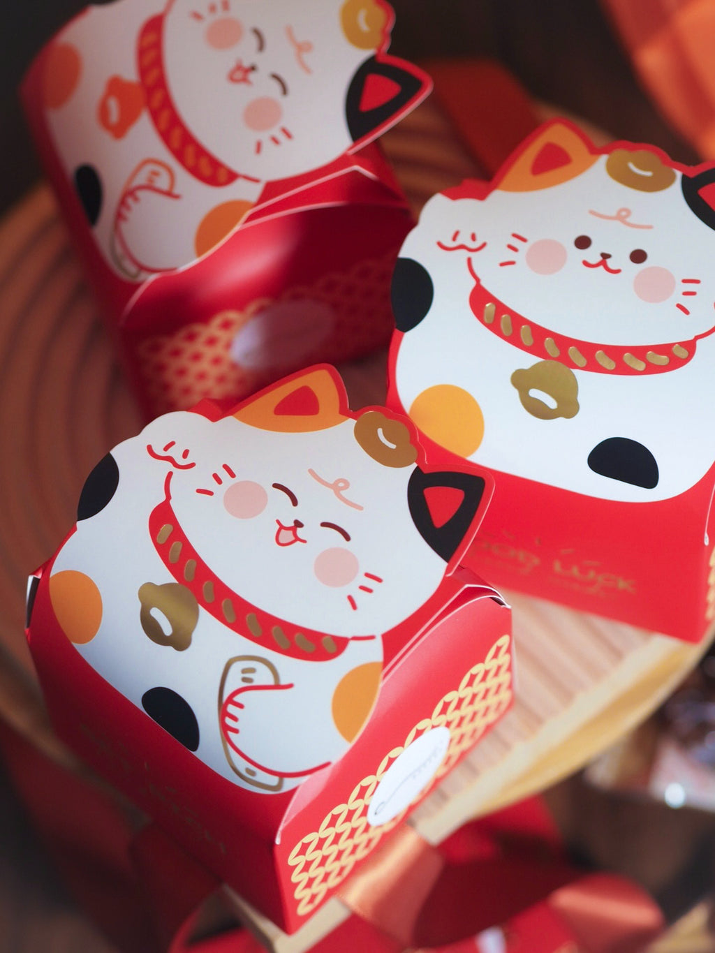 ✧新年禮盒✧ 新年招財貓禮盒 (5件曲奇/8件珍珠泡芙）