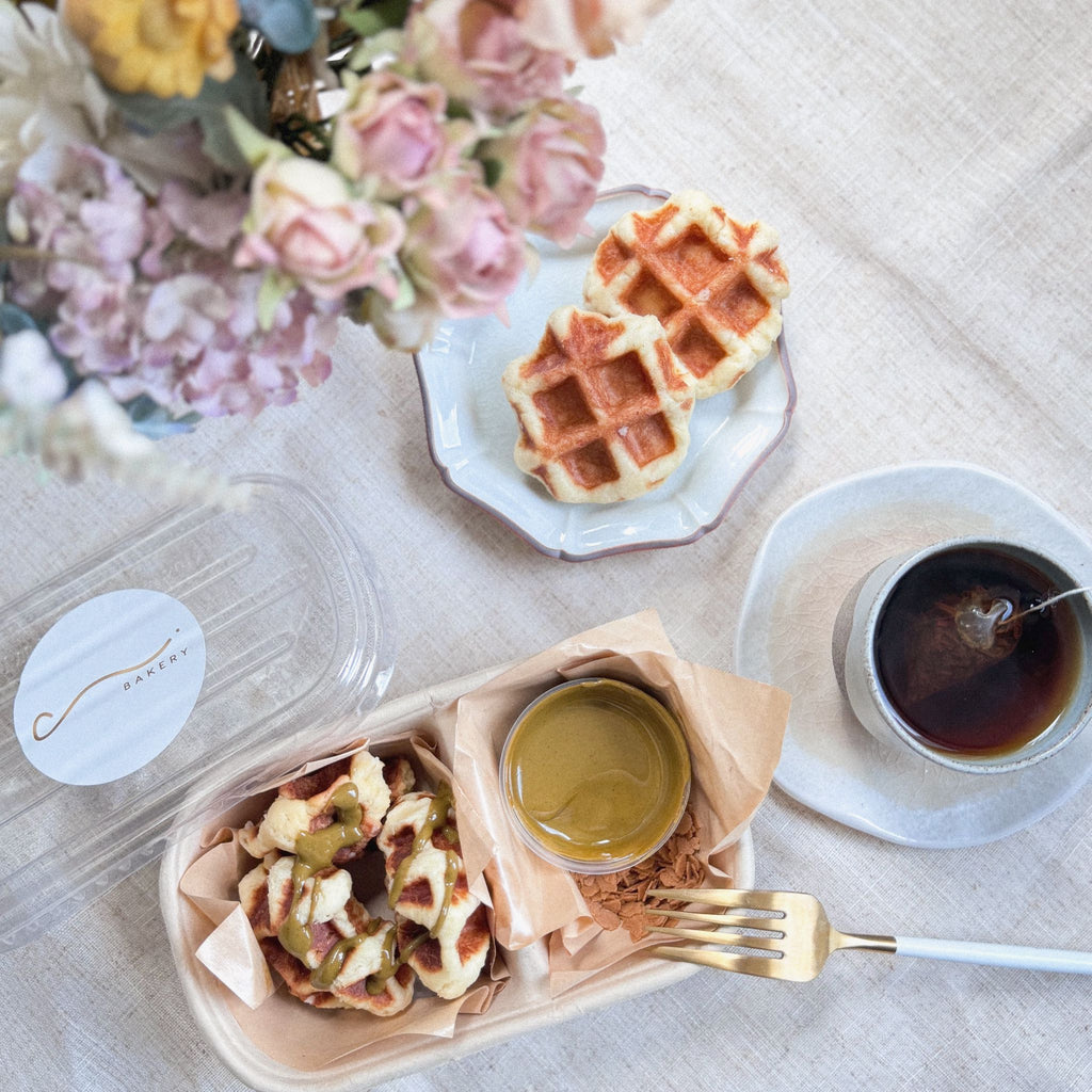 （1星期前預購款）迷你窩夫開心果沾醬盒