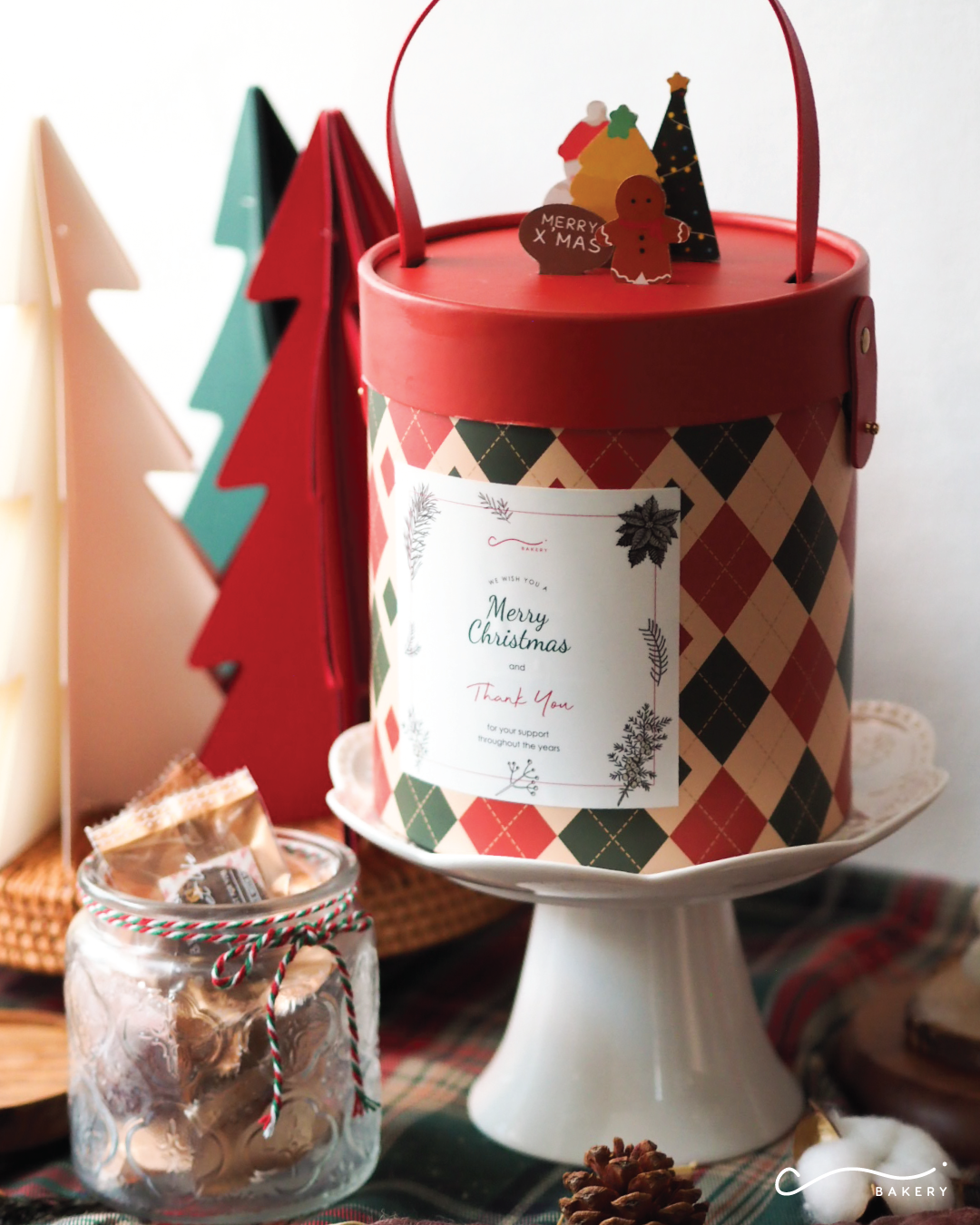 ✧聖誕禮盒✧ 雜錦曲奇聖誕盛會派對筒 (50件)